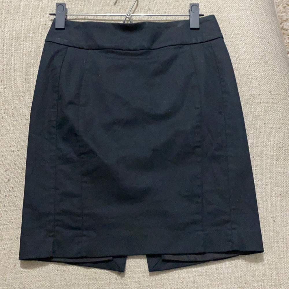 Express Tailored Pencil Skirt Size 0 Stretch Black Fully Lined Back Zip